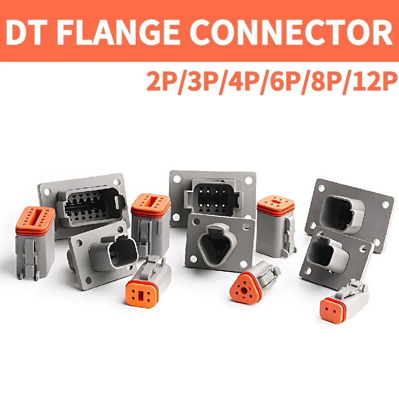Deutsch DT Series Multi-Position Deutsch DT04 Series (2P/3P/4P/8P/12P) IP68 Connector | Fixed Flange Design for Trucks & Buses
Deutsch DT Series Multi-Position Deutsch DT04 Series (2P/3P/4P/8P/12P) IP68 Connector | Fixed Flange Design for Trucks & Buses