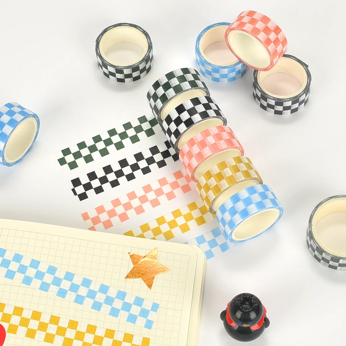 Black and White Grid Tape Creative Grid Lines Color Basic DIY Bookkeeping Decorative Material Stickers Washi Tape Kawaii 3M
Black and White Grid Tape Creative Grid Lines Color Basic DIY Bookkeeping Decorative Material Stickers Washi Tape Kawaii 3M