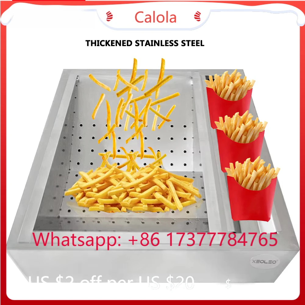 Stainless Steel French Fries Dump XEOLEO Oil Draining Workbench
Stainless Steel French Fries Dump XEOLEO Oil Draining Workbench