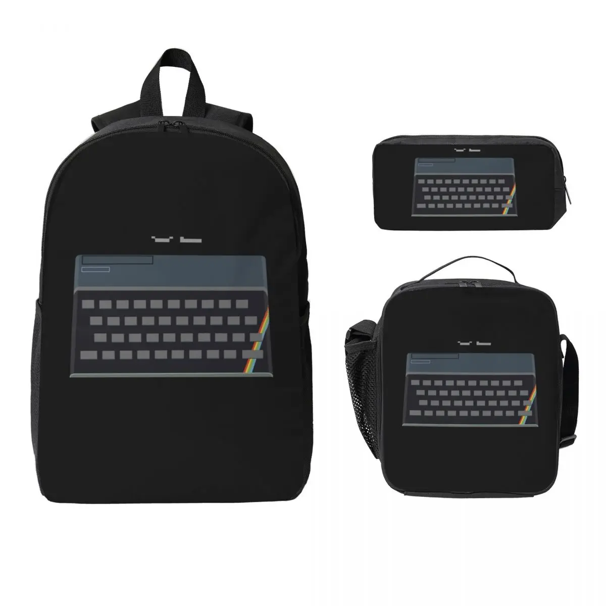 ZX Spectrum Backpack Student Boys Girls BookBag School Bag Computer Shoulder Bags 3ps Insulated Lunch Bag Pencil Case
ZX Spectrum Backpack Student Boys Girls BookBag School Bag Computer Shoulder Bags 3ps Insulated Lunch Bag Pencil Case