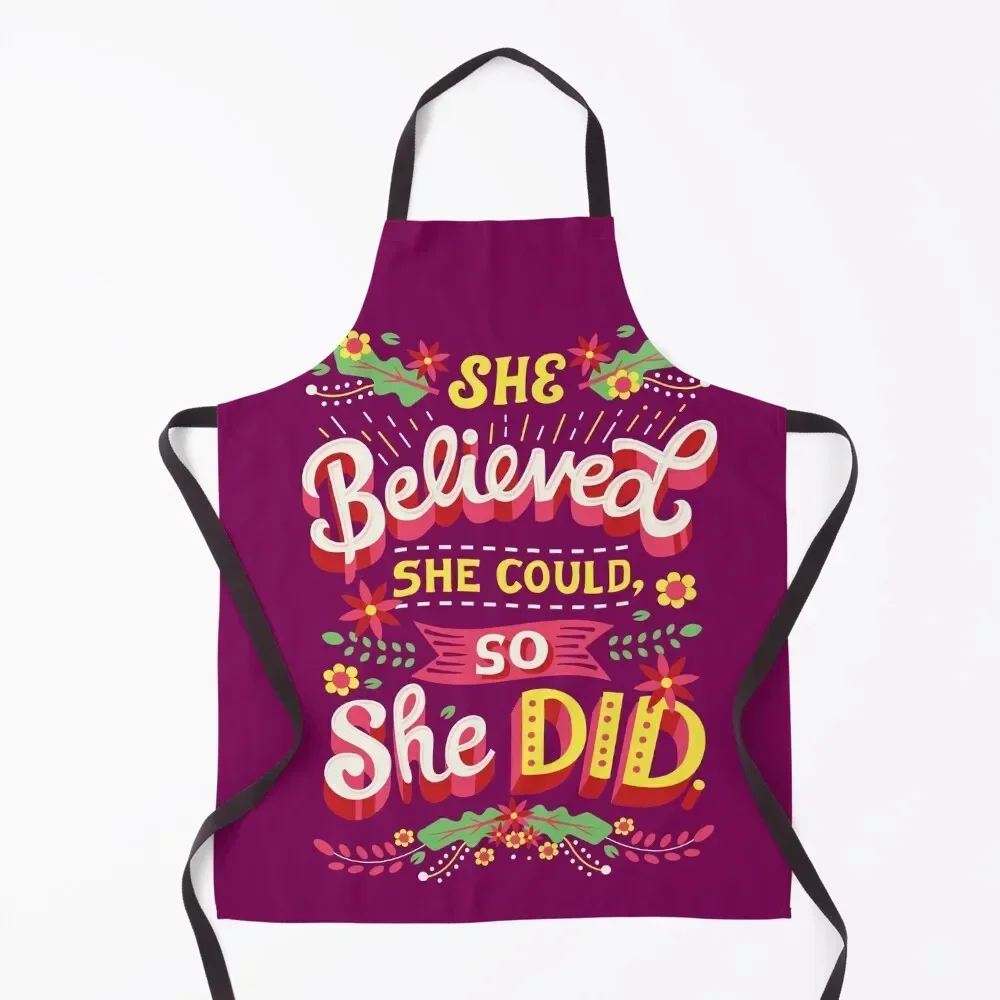 She believed she could Apron Woman Kitchen Chef Accessories For Man work ladies Apron
She believed she could Apron Woman Kitchen Chef Accessories For Man work ladies Apron
