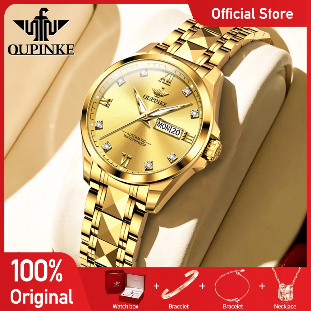OUPINKE 3262 Womens Watch Original Luxury Imported Movement Mechanical Watch 50M Waterproof Watches For Women Gifts Box New
OUPINKE 3262 Womens Watch Original Luxury Imported Movement Mechanical Watch 50M Waterproof Watches For Women Gifts Box New