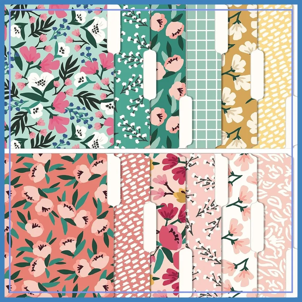 Boho File Folders, Set of 12 Letter Size 3-Tab, Decorative Office Supplies 8.5x11, Blossom
Boho File Folders, Set of 12 Letter Size 3-Tab, Decorative Office Supplies 8.5x11, Blossom