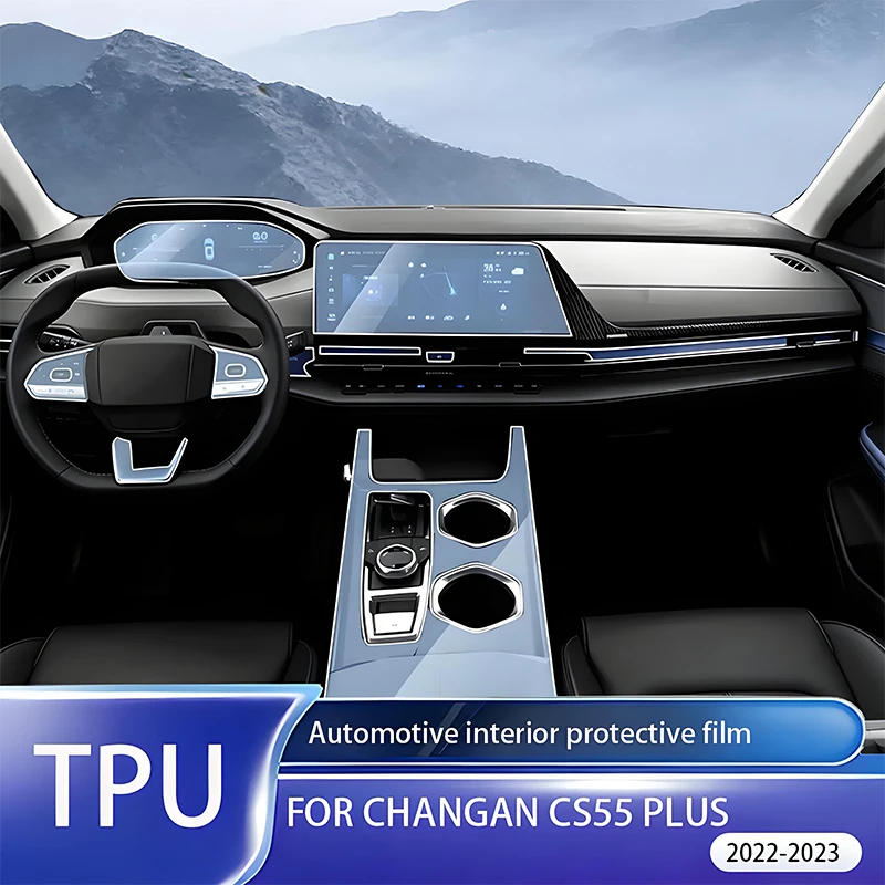For Changan CS55 Plus 2023-2024 LHD Car Interior TPU Scratch-Resistant Film For Dashboard Navigation Door Panel Console Cover Tr
For Changan CS55 Plus 2023-2024 LHD Car Interior TPU Scratch-Resistant Film For Dashboard Navigation Door Panel Console Cover Tr