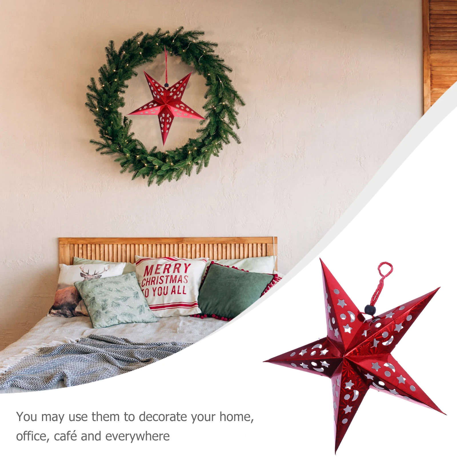1 set Pentagram Hanging Lamp Christmas Decoration LED Button Star Light Home Party Supplies Ornament Indoor Lighting
1 set Pentagram Hanging Lamp Christmas Decoration LED Button Star Light Home Party Supplies Ornament Indoor Lighting