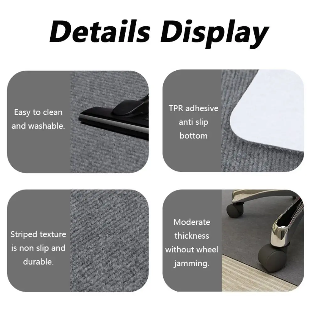 Неклейкий коврик для офисного стула, самоклеящийся противоскользящий деревянный коврик для защиты пола, защита для пола, ковер, защита деревянного пола
Неклейкий коврик для офисного стула, самоклеящийся противоскользящий деревянный коврик для защиты пола, защита для пола, ковер, защита деревянного пола