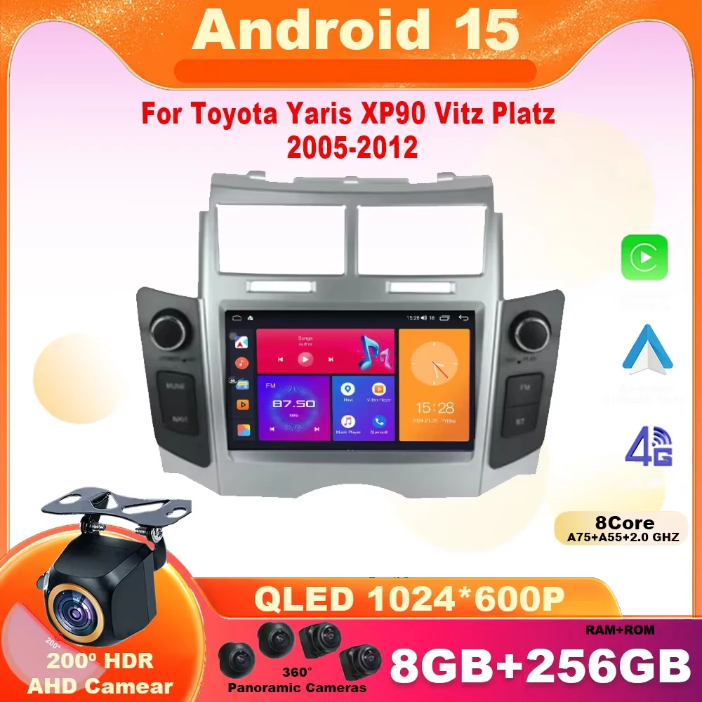 7'' Android 15 Car Radio For Toyota Yaris XP90 Vitz Platz 2005-2012 Video Player Head Unit Navigation Multimedia Recorder Stereo
7'' Android 15 Car Radio For Toyota Yaris XP90 Vitz Platz 2005-2012 Video Player Head Unit Navigation Multimedia Recorder Stereo