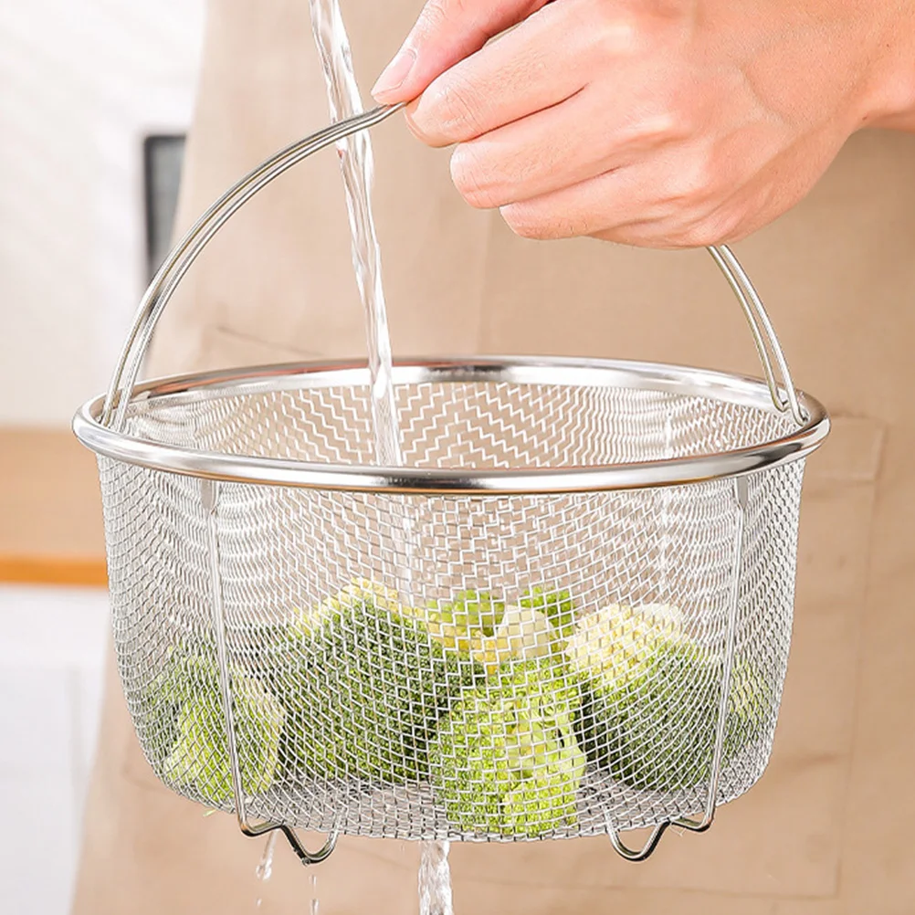 Stainless Steel H held Strainer Basket for Kitchen Draining Washing Fruits Vegetables Pasta Potatoes Mesh Strainer Drain Basket
Stainless Steel H held Strainer Basket for Kitchen Draining Washing Fruits Vegetables Pasta Potatoes Mesh Strainer Drain Basket