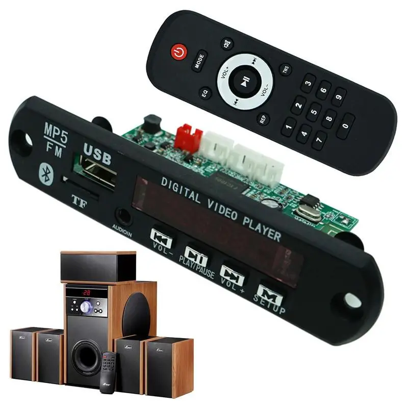 Беспроводной модуль с дистанционным управлением 1080P, плата декодирования MP3 MP4 MP5, модуль плеера с поддержкой TF-карты/USB/FM-радио для динамика или другого
Беспроводной модуль с дистанционным управлением 1080P, плата декодирования MP3 MP4 MP5, модуль плеера с поддержкой TF-карты/USB/FM-радио для динамика или другого