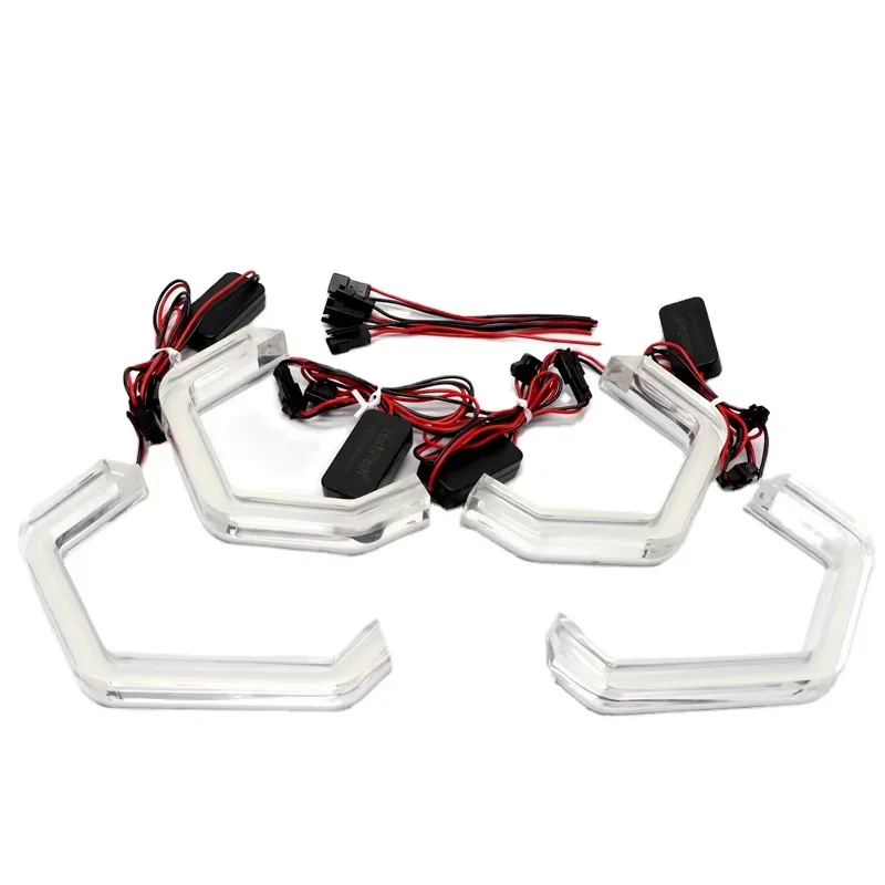 Car modification: spoon-shaped LED headlights with angel eye design, daytime running lights, and iridescent halo.
Car modification: spoon-shaped LED headlights with angel eye design, daytime running lights, and iridescent halo.