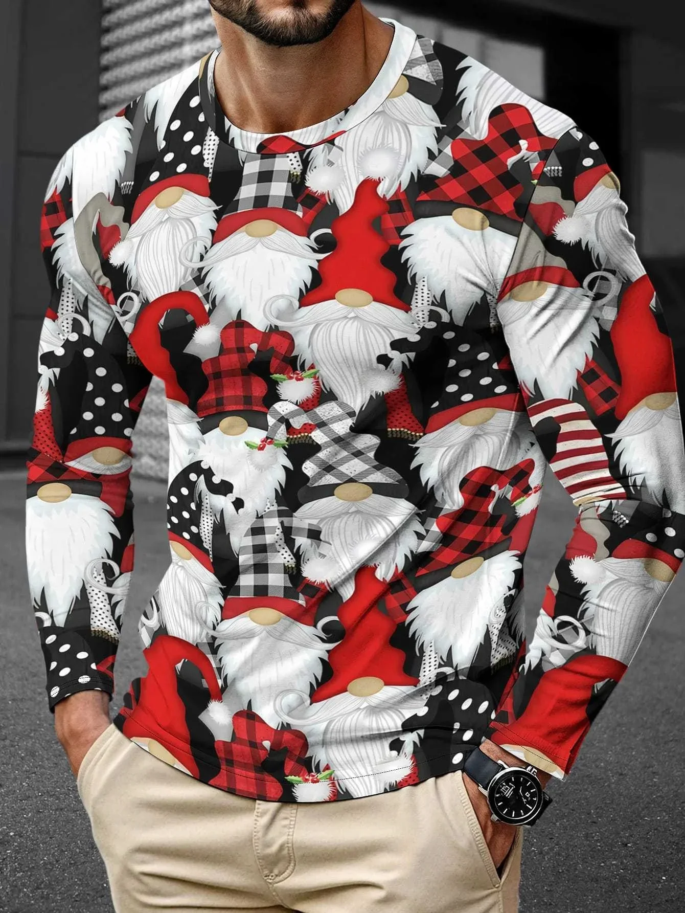 Men's 3D Long Sleeve T-Shirt Street Fashion Christmas Print Loose Fast Drying Breathable Motorcycle Top Sports Training Clothing
Men's 3D Long Sleeve T-Shirt Street Fashion Christmas Print Loose Fast Drying Breathable Motorcycle Top Sports Training Clothing