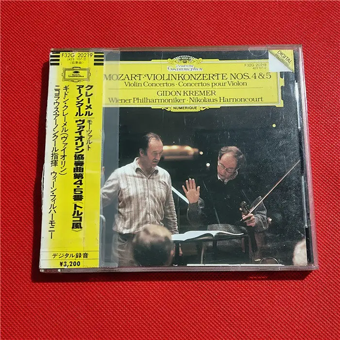 CD Mozart: Violin Concertos Nos.4&5 -Gidon Kremer, Wiener Philharmoniker,Nikolaus Harnoncourt -Deutsche Grammophon Classical CD
CD Mozart: Violin Concertos Nos.4&5 -Gidon Kremer, Wiener Philharmoniker,Nikolaus Harnoncourt -Deutsche Grammophon Classical CD