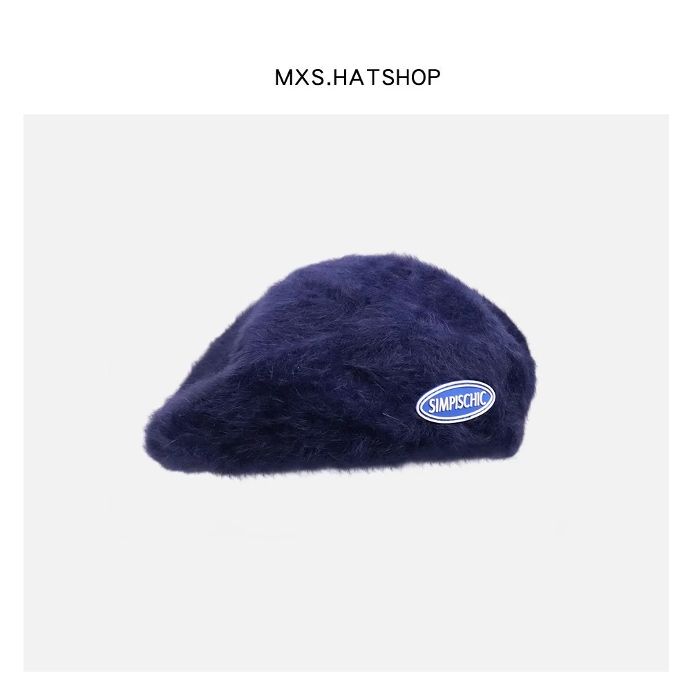 Autumn Winter Plush Beret Hat Women's Vintage Label Rabbit Fur Painter Cap Casual Style for Couples Streetwear
Autumn Winter Plush Beret Hat Women's Vintage Label Rabbit Fur Painter Cap Casual Style for Couples Streetwear