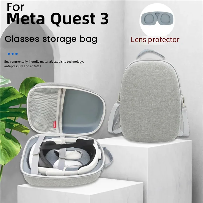 B92B-сумка для хранения с плечевым ремнем для Meta Quest3 VR, чехол для гарнитуры Meta Quest3, коробка для хранения VR Protection Shell Box B Durab
B92B-сумка для хранения с плечевым ремнем для Meta Quest3 VR, чехол для гарнитуры Meta Quest3, коробка для хранения VR Protection Shell Box B Durab