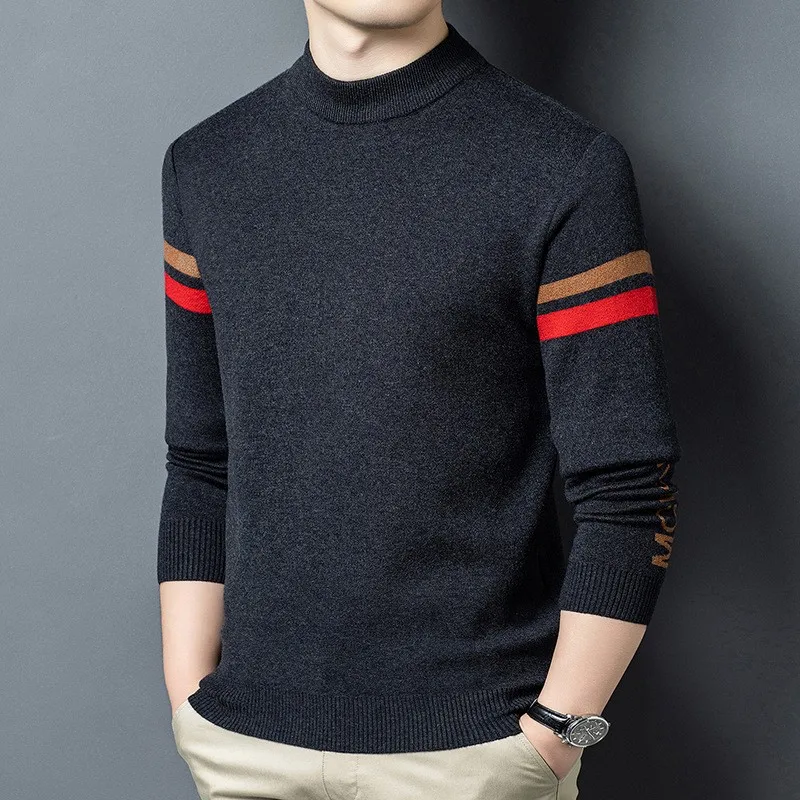 Men's Knitted Stripe Sweater f High Collar Autumn Winter Faion Warm Base Layer irt Floral Embroidery Inner Wear Sweats...
Men's Knitted Stripe Sweater f High Collar Autumn Winter Faion Warm Base Layer irt Floral Embroidery Inner Wear Sweats...