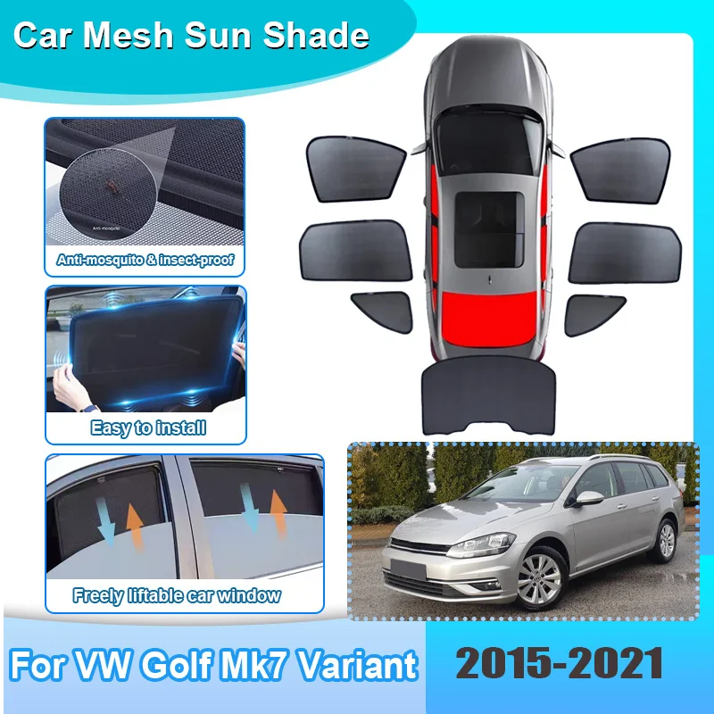 Car Window Sunshade For Volkswagen VW Golf MK7 Variant 2015-2021 Visor Mesh Anti-UV Windshield Frame Curtain Auto Accessories
Car Window Sunshade For Volkswagen VW Golf MK7 Variant 2015-2021 Visor Mesh Anti-UV Windshield Frame Curtain Auto Accessories