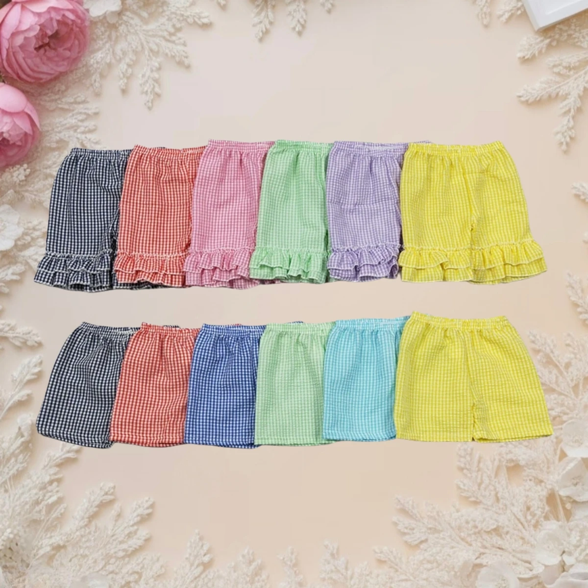 Baby Boys Girls Clothes Plaid Summer Seersucker Shorts Children New Matching Fashion Casual Wear Toddler Kids Clothing Wholesale 
Baby Boys Girls Clothes Plaid Summer Seersucker Shorts Children New Matching Fashion Casual Wear Toddler Kids Clothing Wholesale