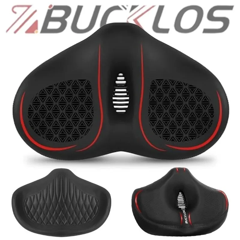 Bucklos Extra Wide Noseless Bicycle Saddle Thickened Shock Absorbing Breathable Waterproof For Stationary Spinning Mountain Bike
Bucklos Extra Wide Noseless Bicycle Saddle Thickened Shock Absorbing Breathable Waterproof For Stationary Spinning Mountain Bike