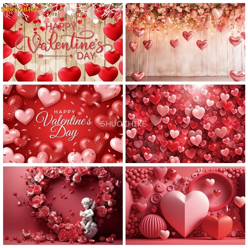 Valentine's Day Backdrop Pink Love Heart Balloon Flower Couple Portrait Wedding Party Decor Photography Background Photo Props
Valentine's Day Backdrop Pink Love Heart Balloon Flower Couple Portrait Wedding Party Decor Photography Background Photo Props