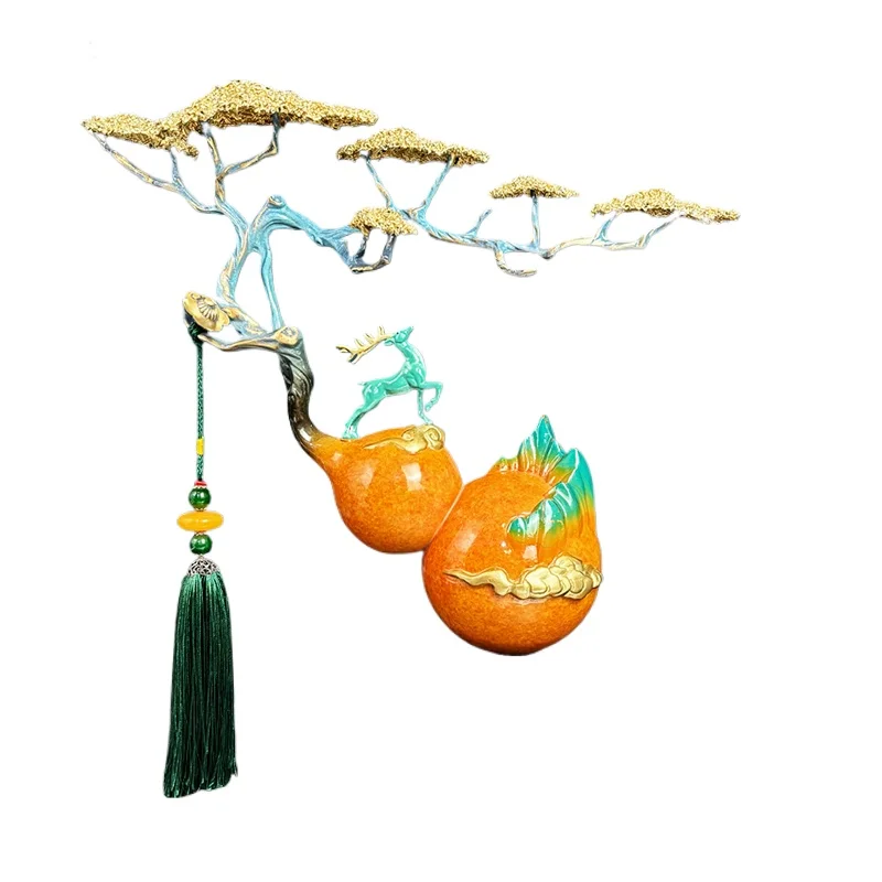 Copper gourd ornament, living room entrance TV cabinet, housewarming, new home opening, gift, Fulu double gift
Copper gourd ornament, living room entrance TV cabinet, housewarming, new home opening, gift, Fulu double gift