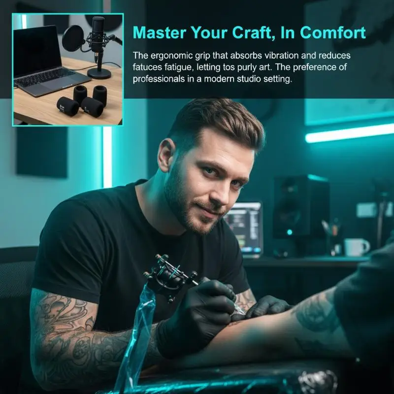 Tattoo Machine Pen Tool Grip Cover with Anti Slip Memory Foam Perfect for Long Comfortable Sessions
Tattoo Machine Pen Tool Grip Cover with Anti Slip Memory Foam Perfect for Long Comfortable Sessions