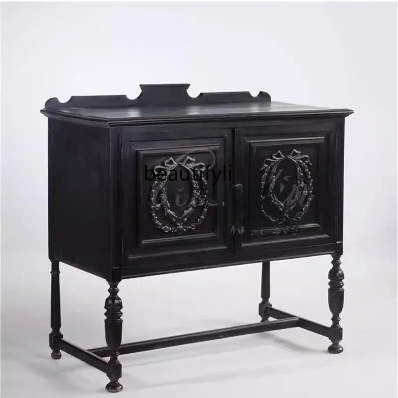 French retro solid wood entrance cabinet neoclassical living room wall decorative locker/medieval chest cabinet
French retro solid wood entrance cabinet neoclassical living room wall decorative locker/medieval chest cabinet