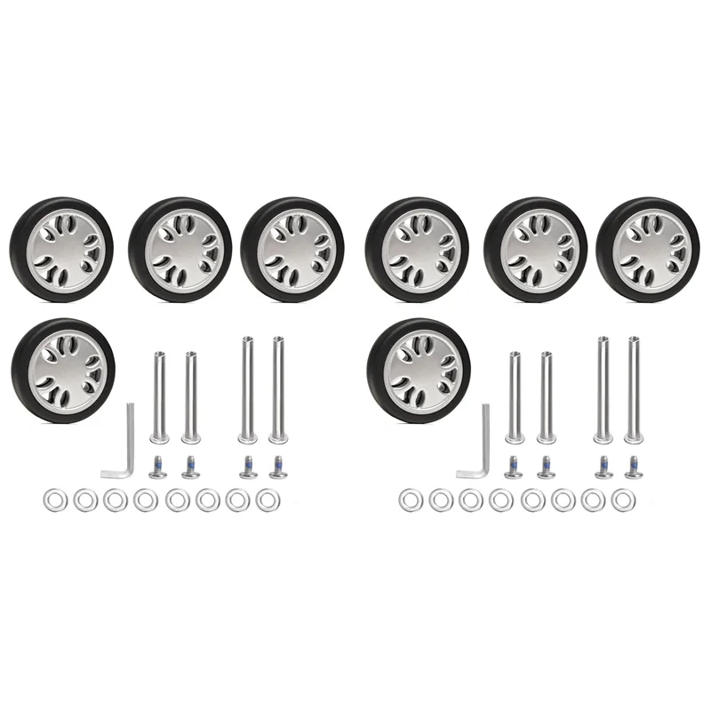 ABFU-8PC Suitcase Replacement Wheels 51Mm X 18Mm Spinner Wheel Mute Flexible Smooth For Damaged Luggage Trolley Caster Repair
ABFU-8PC Suitcase Replacement Wheels 51Mm X 18Mm Spinner Wheel Mute Flexible Smooth For Damaged Luggage Trolley Caster Repair
