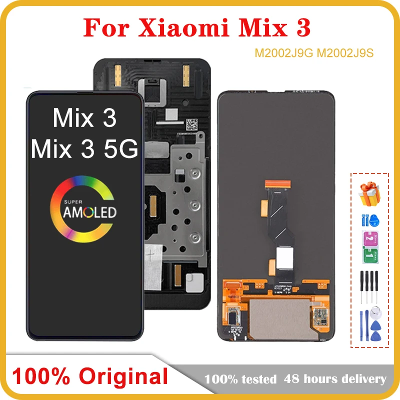 6.39" Original AMOLED For Xiaomi Mi Mix 3 Mix3 LCD M1810E5A Display Touch Screen Digitizer Assembly For Mi Mix3 LCD Display
6.39" Original AMOLED For Xiaomi Mi Mix 3 Mix3 LCD M1810E5A Display Touch Screen Digitizer Assembly For Mi Mix3 LCD Display