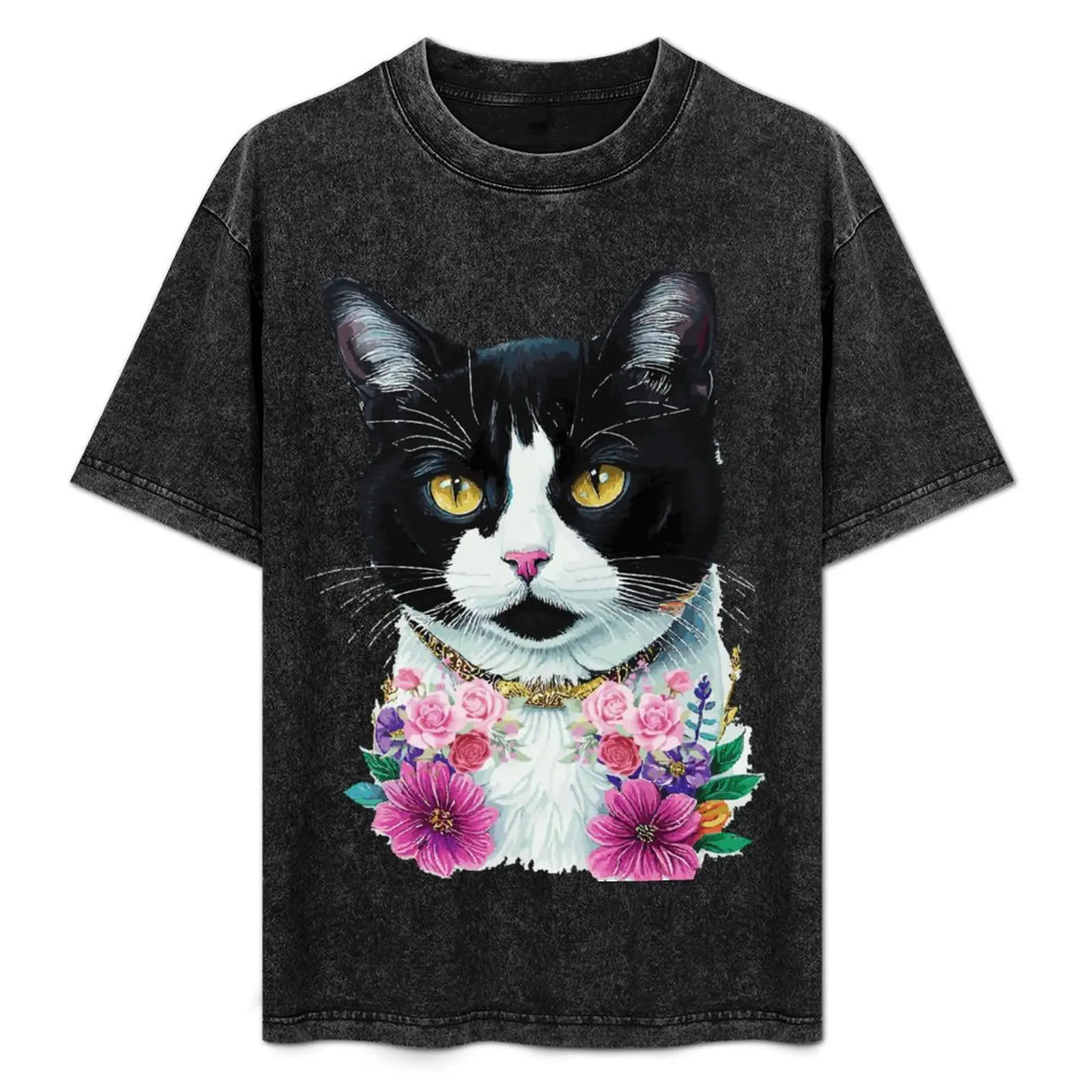 Adorable tuxedo cat portrait surrounded in gorgeous pink bloom T-Shirt Christmas Theme Tee Top
Adorable tuxedo cat portrait surrounded in gorgeous pink bloom T-Shirt Christmas Theme Tee Top