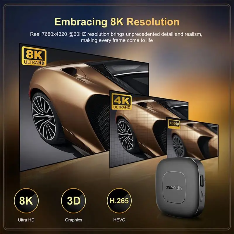 Reliable-Android 13 Smart TV Box Allwinner H313 Dual 2.4G+5G Bluetooth 5.0 8K UHD Stream Media Player With Voice Remote Control,
Reliable-Android 13 Smart TV Box Allwinner H313 Dual 2.4G+5G Bluetooth 5.0 8K UHD Stream Media Player With Voice Remote Control,