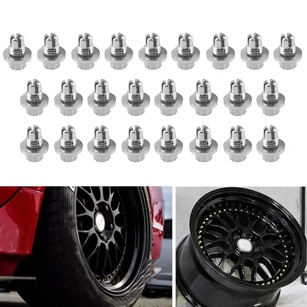25pcs Car Wheel Rivets Spike Car Tyre Tunning Screw Nut Cover Fastener Repair Accessory Cap Lip Screw Bolt Tires for Wheel Rims
25pcs Car Wheel Rivets Spike Car Tyre Tunning Screw Nut Cover Fastener Repair Accessory Cap Lip Screw Bolt Tires for Wheel Rims
