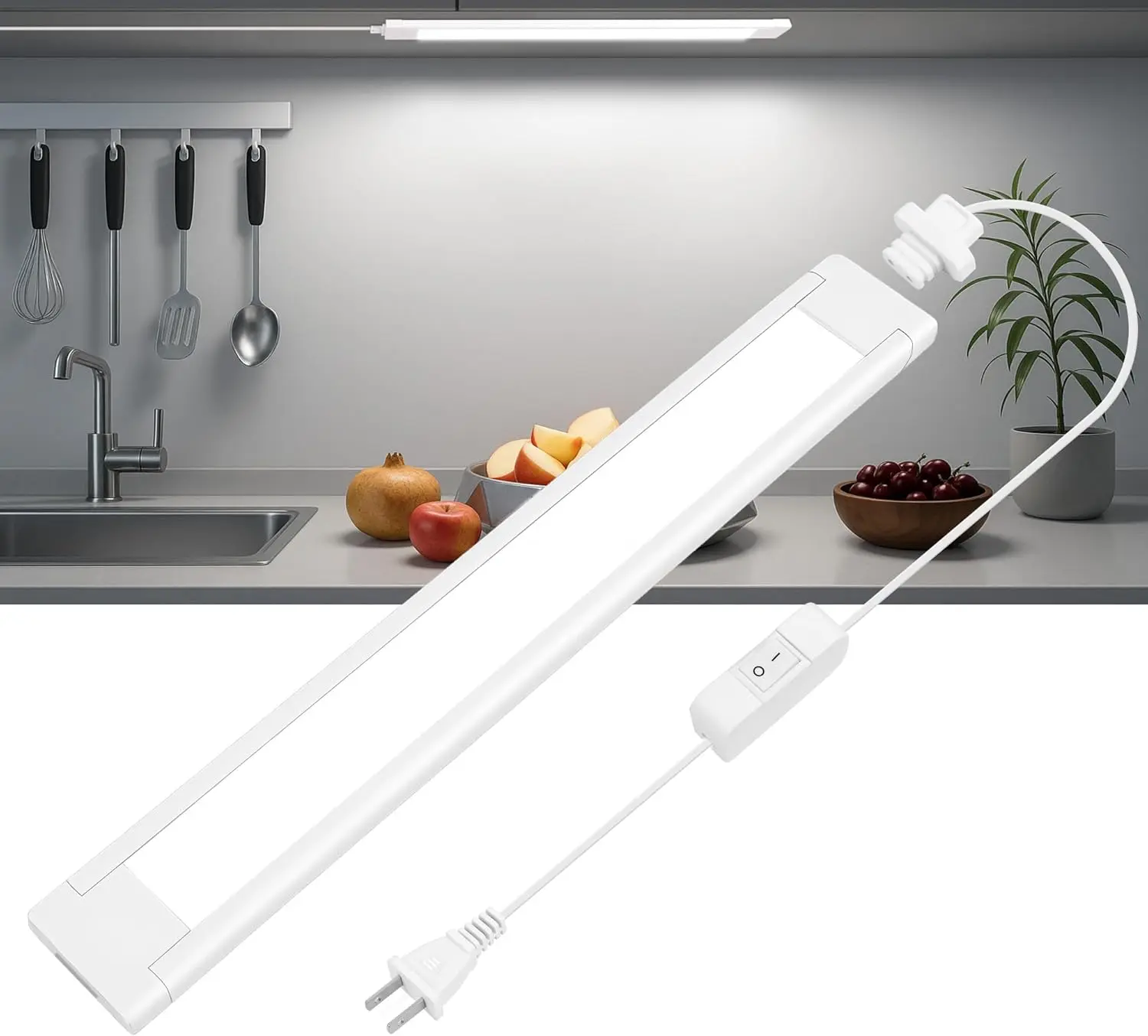 14 Inch Linkable Ultra Bright LED Light Bar for Kitchen Cabinet, Workbench, Desk, Shelf, Cool White
14 Inch Linkable Ultra Bright LED Light Bar for Kitchen Cabinet, Workbench, Desk, Shelf, Cool White