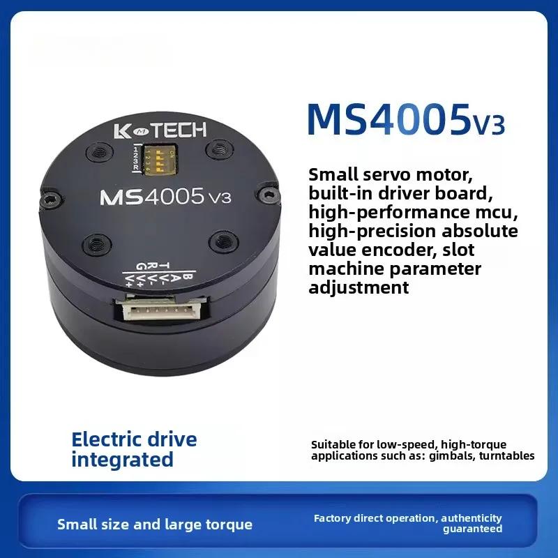 Hillhouse Control Servo Motor MS4005 V3 Low Speed High Precision High Torque Two Closed Loop PTZ Motor RMD-S Upgrade
Hillhouse Control Servo Motor MS4005 V3 Low Speed High Precision High Torque Two Closed Loop PTZ Motor RMD-S Upgrade