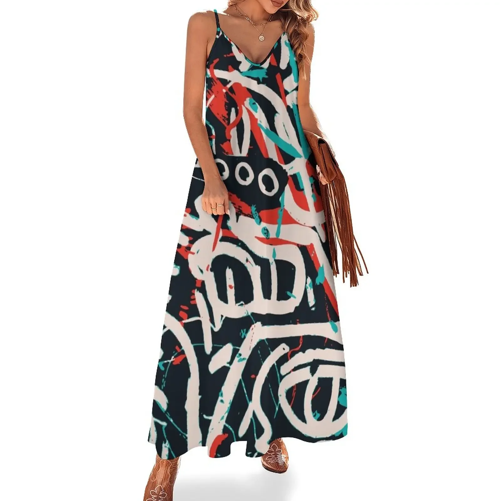 Street Art Graffiti Pattern Ink and Posca Sleeveless Dress elegant and pretty women's dresses Woman's evening dress Dress
Street Art Graffiti Pattern Ink and Posca Sleeveless Dress elegant and pretty women's dresses Woman's evening dress Dress