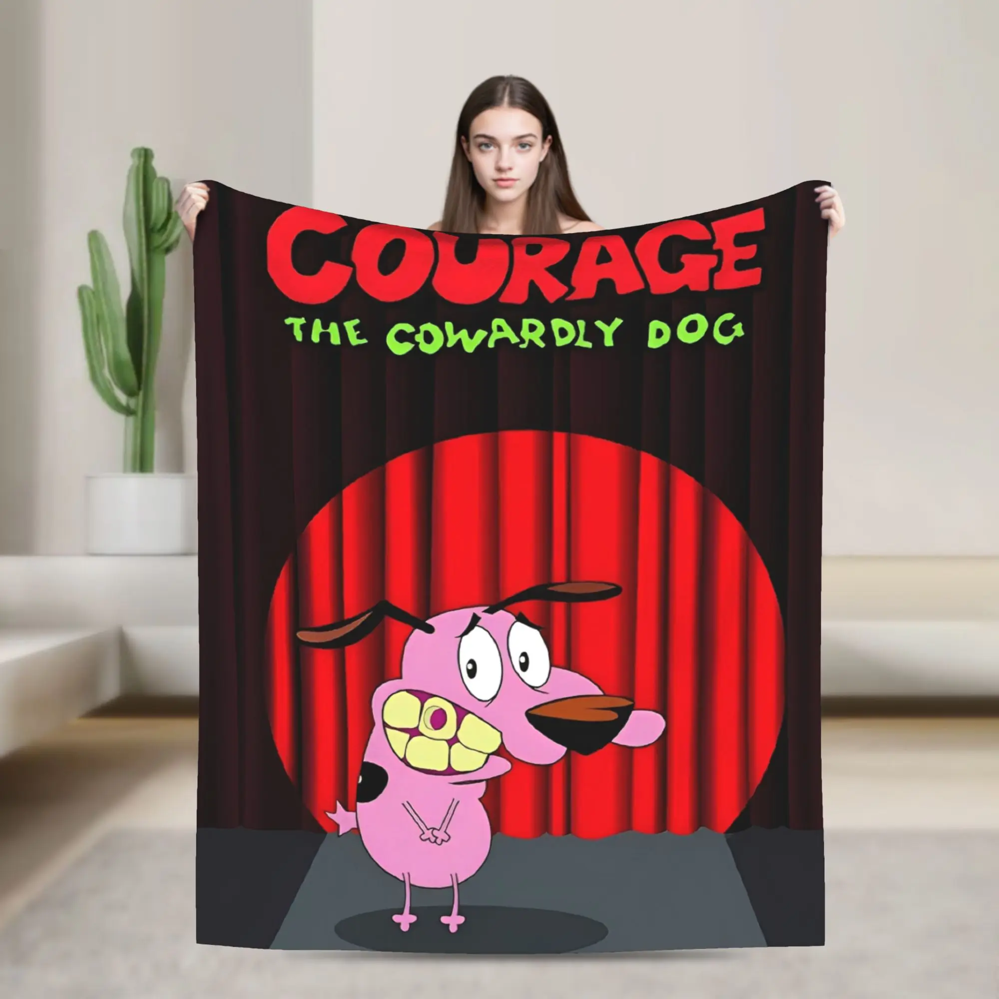 Courage Cowardlys Dog Flannel Blanket Super Soft Throw Blanket for Couch Chair Airplane Travel Novelty Bedspread Sofa Bed Cover
Courage Cowardlys Dog Flannel Blanket Super Soft Throw Blanket for Couch Chair Airplane Travel Novelty Bedspread Sofa Bed Cover