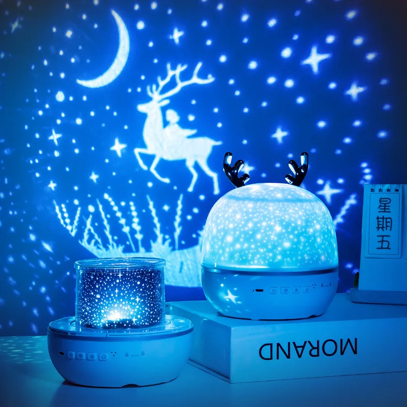 LED NightLight 6 Modes Rotatable LED NightLight Music Starry Sky Projection Light Colorful Baby Bedside Sleep NightLight
LED NightLight 6 Modes Rotatable LED NightLight Music Starry Sky Projection Light Colorful Baby Bedside Sleep NightLight