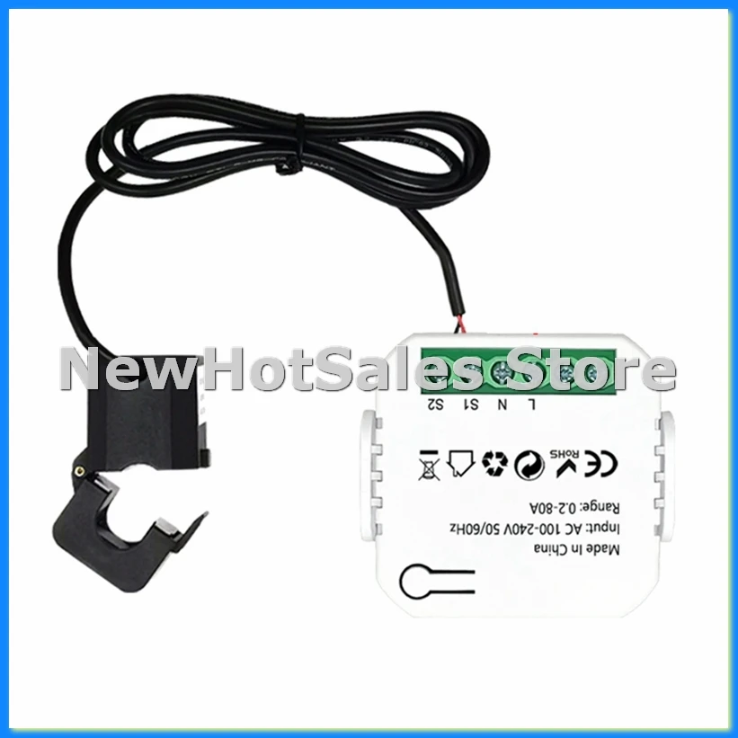 Измеритель энергии Tuya Smart Life Wi-Fi 80A с зажимом трансформатора тока, кВтч, монитор мощности, статистика электроэнергии 110 В 230 В-AT48
Измеритель энергии Tuya Smart Life Wi-Fi 80A с зажимом трансформатора тока, кВтч, монитор мощности, статистика электроэнергии 110 В 230 В-AT48