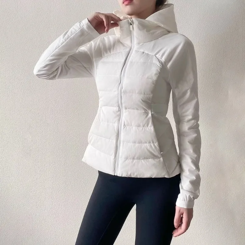Женская осенне-зимняя куртка с капюшоном, облегающая талия, легкие хлопковые стеганые пальто, женские парки для занятий йогой
Женская осенне-зимняя куртка с капюшоном, облегающая талия, легкие хлопковые стеганые пальто, женские парки для занятий йогой