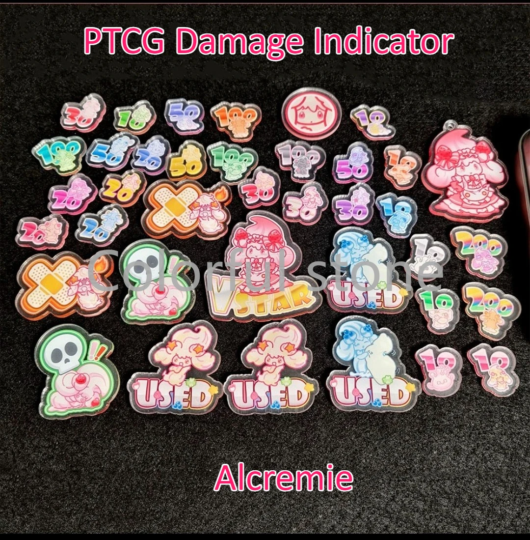 PTCG Pokemon Match Scoring Damage Counter Damage Indicator Alcremie Used Board Vstar Borad Role-playing Game Acrylic Gift Toy
PTCG Pokemon Match Scoring Damage Counter Damage Indicator Alcremie Used Board Vstar Borad Role-playing Game Acrylic Gift Toy