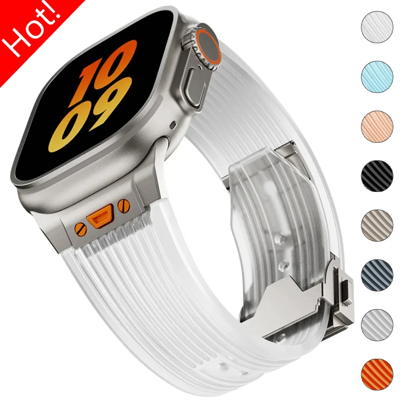 Ремешок прозрачный для Apple Watch Band Ultra 2, мягкий силиконовый браслет для IWatch Series 9 8 7 6 5 4 SE, 49 мм 45 мм 44 мм 42 мм
Ремешок прозрачный для Apple Watch Band Ultra 2, мягкий силиконовый браслет для IWatch Series 9 8 7 6 5 4 SE, 49 мм 45 мм 44 мм 42 мм