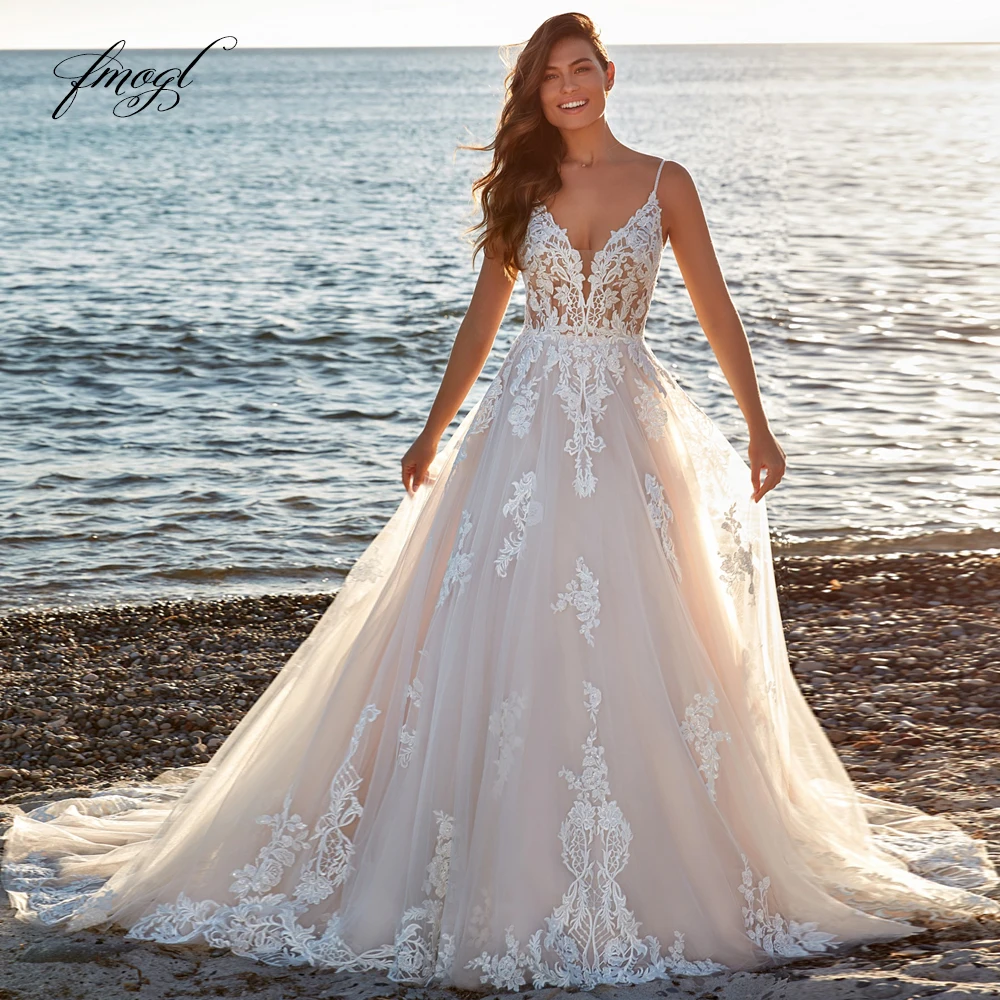 Customized A-Line Romantic Vintage Wedding Dresses Sweetheart Spaghetti Straps Vestido De Novia Appliques Delicate Bride Dress
Customized A-Line Romantic Vintage Wedding Dresses Sweetheart Spaghetti Straps Vestido De Novia Appliques Delicate Bride Dress