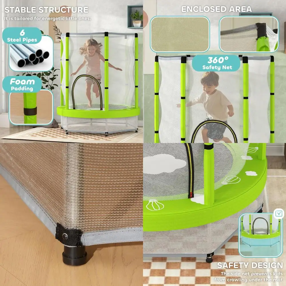 Батут длиной 4,6 фута для детей с защитной сеткой, мини-батут для малышей, батут для отдыха в помещении и на открытом воздухе, подарки
Батут длиной 4,6 фута для детей с защитной сеткой, мини-батут для малышей, батут для отдыха в помещении и на открытом воздухе, подарки