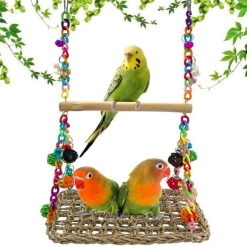 Parrot Bird Gnawing Toy Climbing Net Swing Acrylic Vine Swing Rack Pet Toy Supplies
Parrot Bird Gnawing Toy Climbing Net Swing Acrylic Vine Swing Rack Pet Toy Supplies