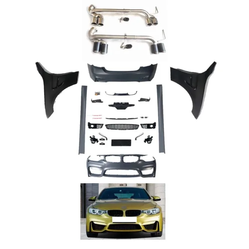 Factory Hot Selling Upgrade to M4 Front Bumper Rear Bumper Fender Side Skirt M4 Style Body Kit for 4 Series F32 F33 F36 2013 
Factory Hot Selling Upgrade to M4 Front Bumper Rear Bumper Fender Side Skirt M4 Style Body Kit for 4 Series F32 F33 F36 2013