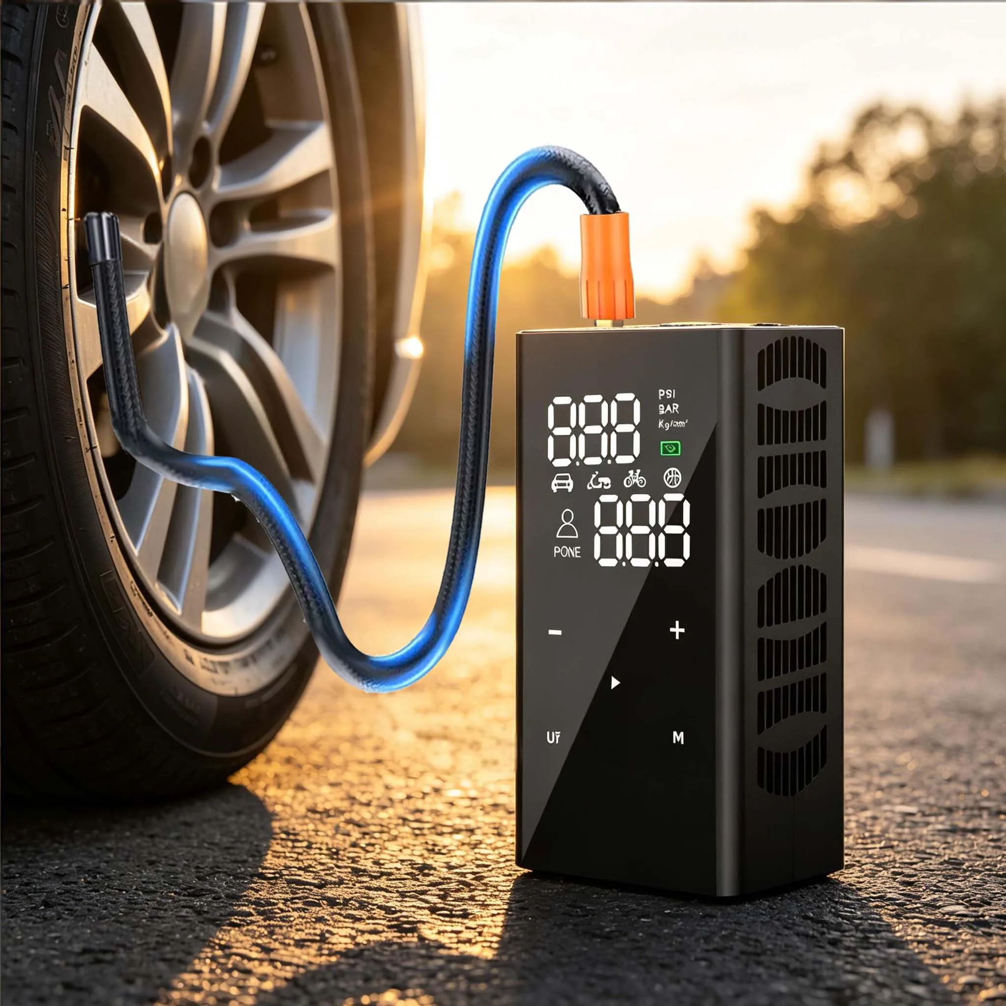 E-ACE Aip Pump Portable Car Tyre inflator 8000mAh Digital Electric 150PSI Wireless Air Compressor For Bicycle Ball Motorcycle
E-ACE Aip Pump Portable Car Tyre inflator 8000mAh Digital Electric 150PSI Wireless Air Compressor For Bicycle Ball Motorcycle