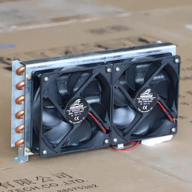CP2x6x240 Micro Evaporator Air Cooled Condenser Copper Tube Fin Radiator with 2 Fans
CP2x6x240 Micro Evaporator Air Cooled Condenser Copper Tube Fin Radiator with 2 Fans
