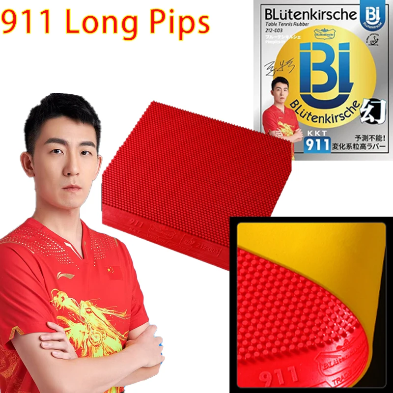 Blutenkirsche KKT 911 Table Tennis Rubber Sheet Long Pips OX ITTF Approved Pips-in Ping Pong Rubber with 0.5/1mm Sponge
Blutenkirsche KKT 911 Table Tennis Rubber Sheet Long Pips OX ITTF Approved Pips-in Ping Pong Rubber with 0.5/1mm Sponge