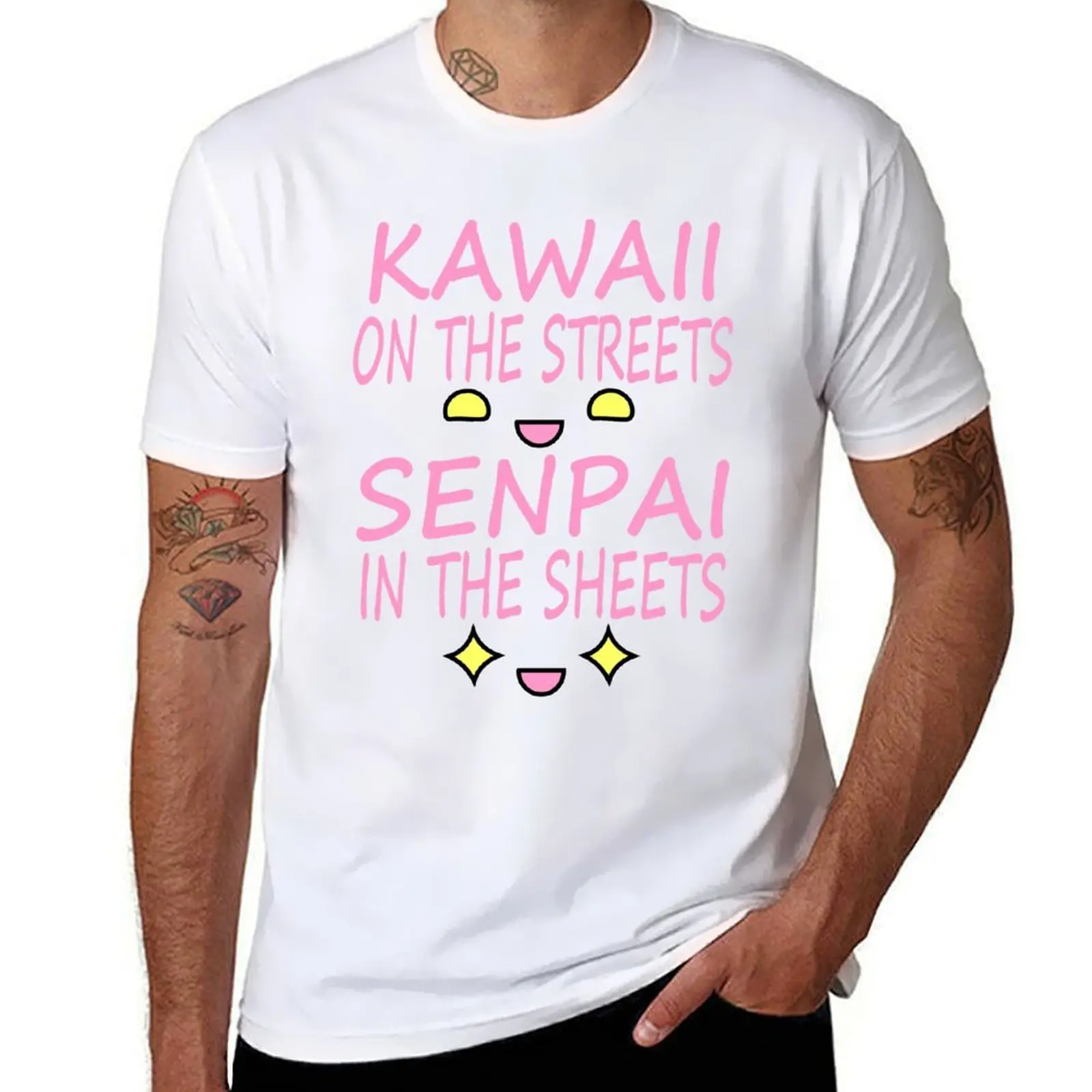 Kawaii on the streets, Senpai in the sheets Pink T-Shirt anime t shirts oversize g man t shirts for men T-Shirt
Kawaii on the streets, Senpai in the sheets Pink T-Shirt anime t shirts oversize g man t shirts for men T-Shirt