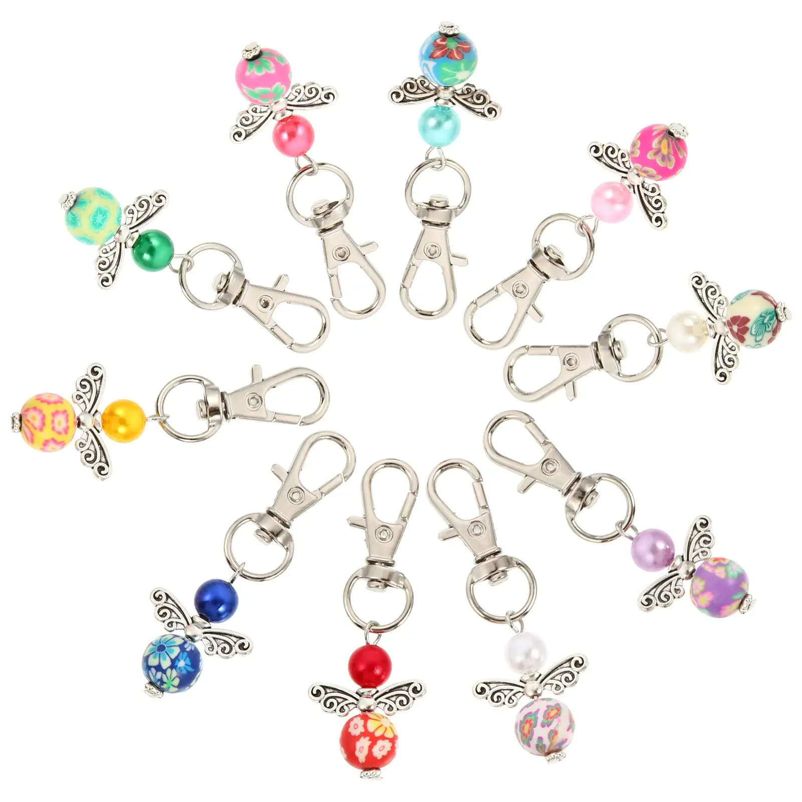 10 Pcs Guardian Angel Keychains Cute Cartoon Bright Colors Keys Decoration Ireland Baptism Gifts Charm Pendants Car
10 Pcs Guardian Angel Keychains Cute Cartoon Bright Colors Keys Decoration Ireland Baptism Gifts Charm Pendants Car