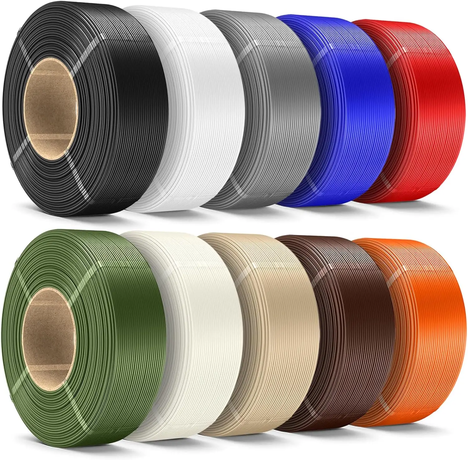 10KG PLA+ Filament Refill 1.75mm, 3D Printer No-Spool, 1KG/Roll Black/White/Grey/Blue/Red/Orange/Bone/Oak/Olive/Brown
10KG PLA+ Filament Refill 1.75mm, 3D Printer No-Spool, 1KG/Roll Black/White/Grey/Blue/Red/Orange/Bone/Oak/Olive/Brown